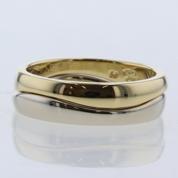 CARTIER Ring Love Me Double B47868400 K18 White Gold Yellow No. 10 Ladies - Picture 3 of 10